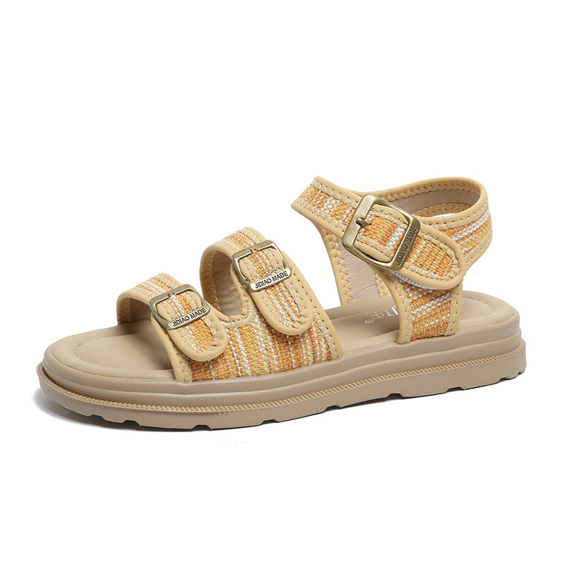 Drune | Modische Damen-Freizeitschuhe im Studenten-Stil mit Klettverschluss – auch als Strandschuhe geeignet