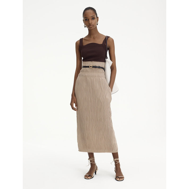Damen weite Hochbundhose mit seitlichen Einsätzen Drune