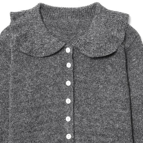Damen Strickjacke mit weitem Kragen Drune