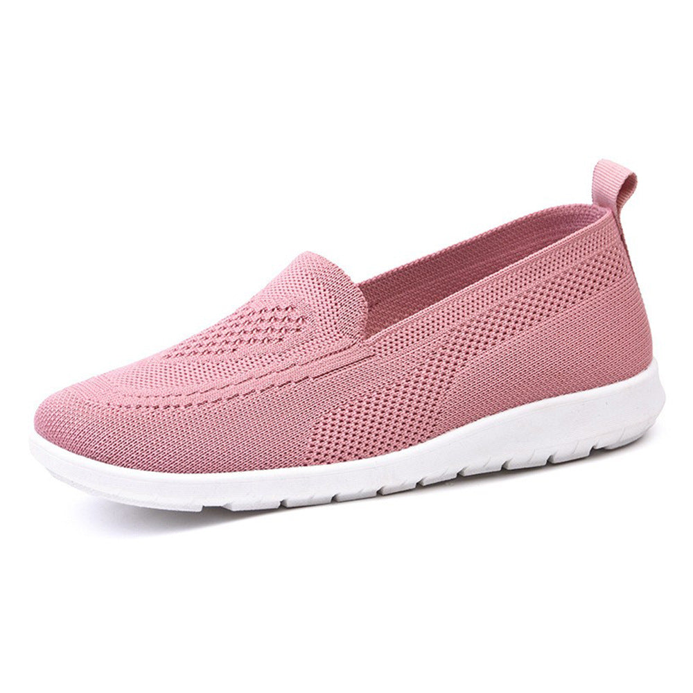 Damen nan ultraleichter gestrickter Slip-On-Loafer mit nahtlosem Sockenschaft, elastischem Einstieg und stoßdämpfender EVA-Laufsohle Drune