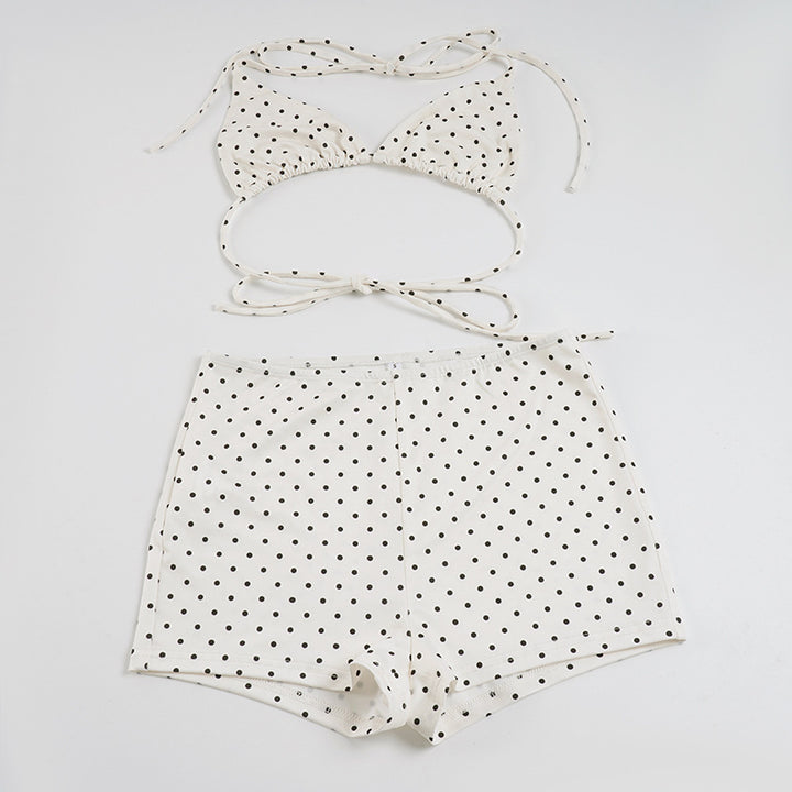Damen Bikiniset aus hochwertigem Material mit modernem Polka-Dots Design Drune