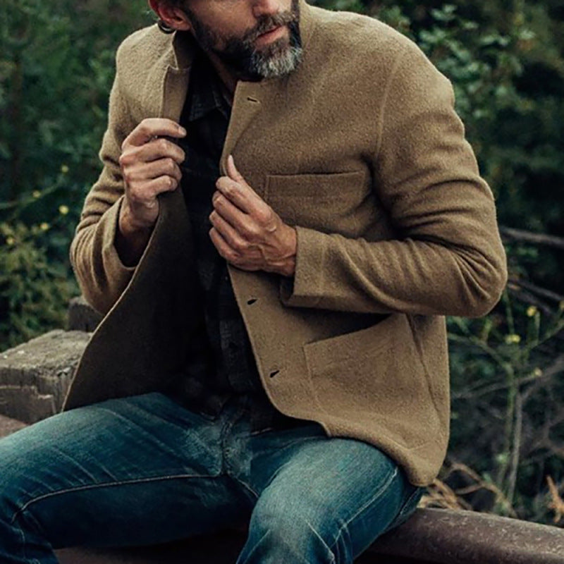 Herren bequemer und stilvoller Cardigan mit praktischen Taschen Drune