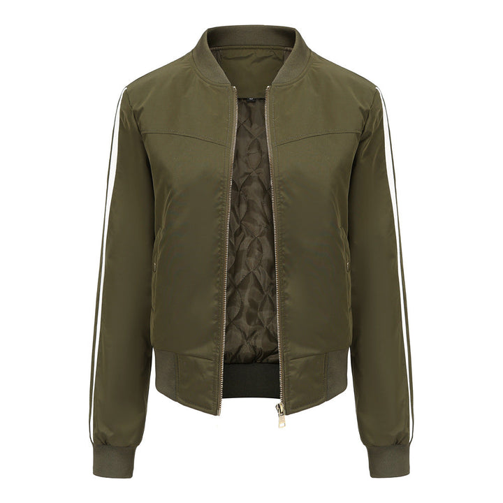 Damen moderne Funktionsjacke mit sportlichen Streifen Drune