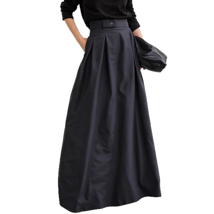 Damen Maxirock mit eleganter Faltenlegung und seitlichen Taschen Drune
