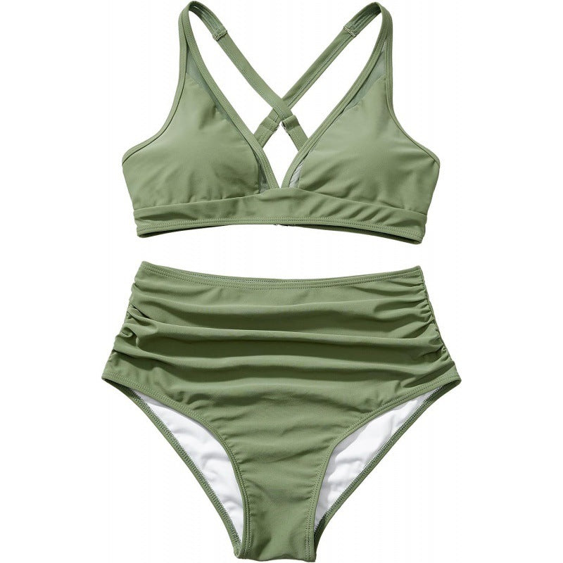 Damen Bikini-Set mit modischem Animalprint und Bicolor-Design Drune