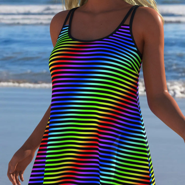 Damen Schwimmanzug mit modischem A-Linien-Schnitt und floralem Design Drune