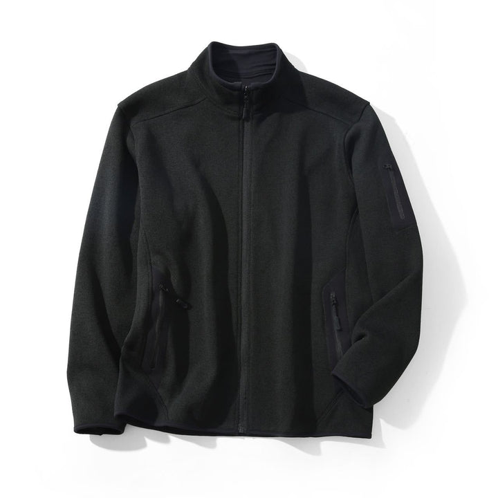 Damen Fleecejacke mit seitlichen Reißverschlusstaschen und hohem Kragen Drune