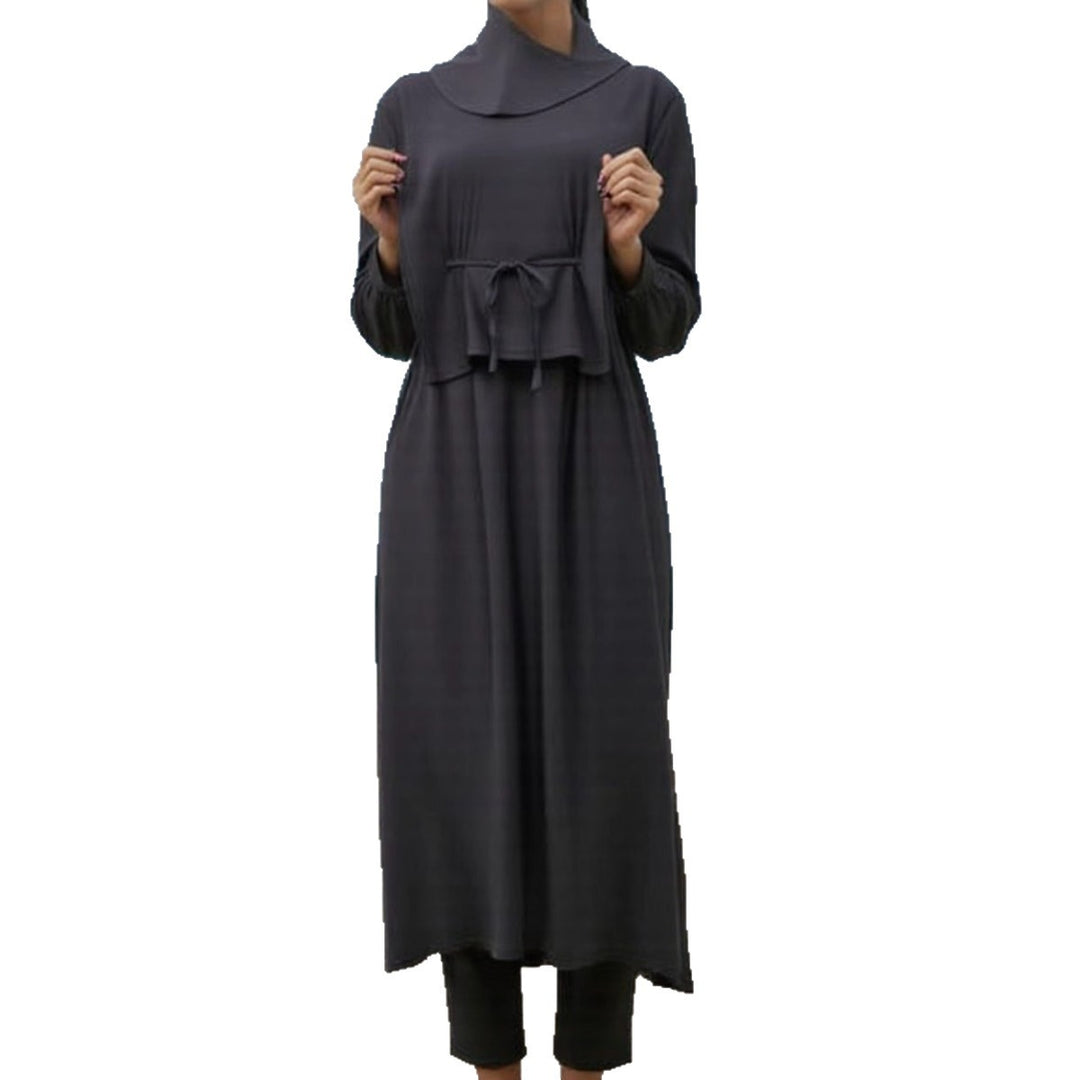 Damen modischer und eleganter Strandanzug mit begleitetem Kopftuch Drune