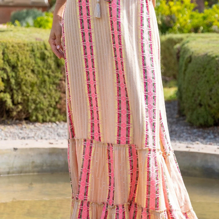 Damen Maxikleid mit fröhlichem Muster Drune