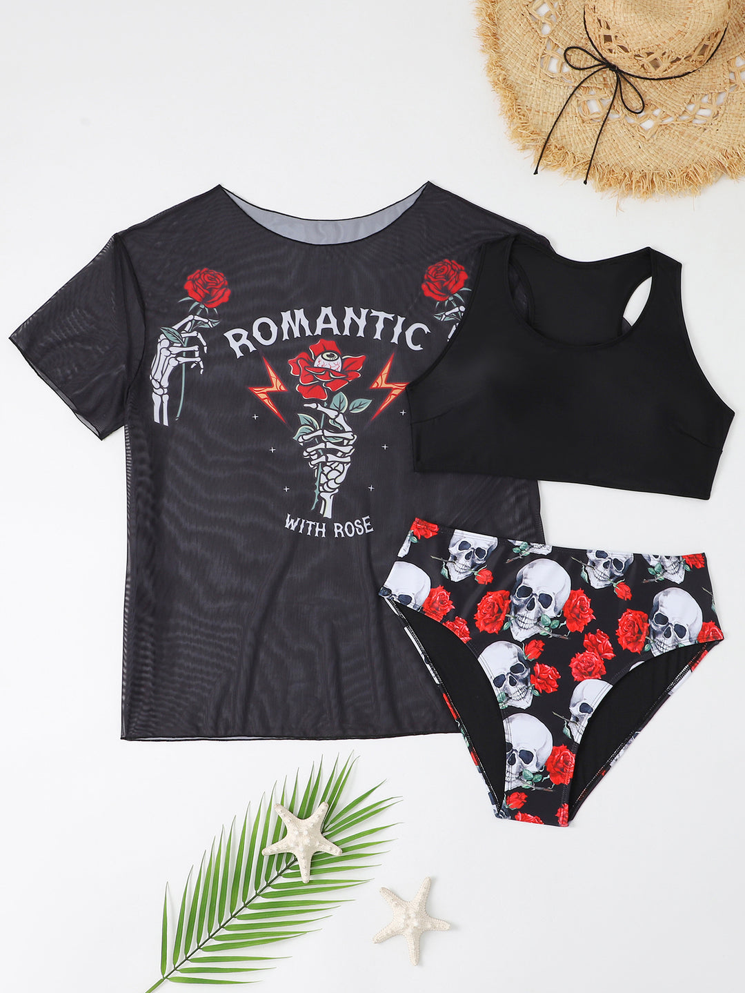 Damen Sportliches Bikini-Set mit leichtem Oberteil und modischem Design Drune