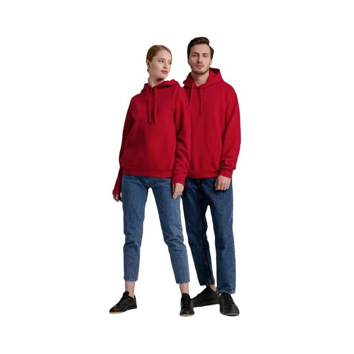 Unisex nan minimalistischer Heavyweight Kapuzenpullover aus French‑Terry mit verdeckter Kängurutasche und schmaler Silhouette Drune