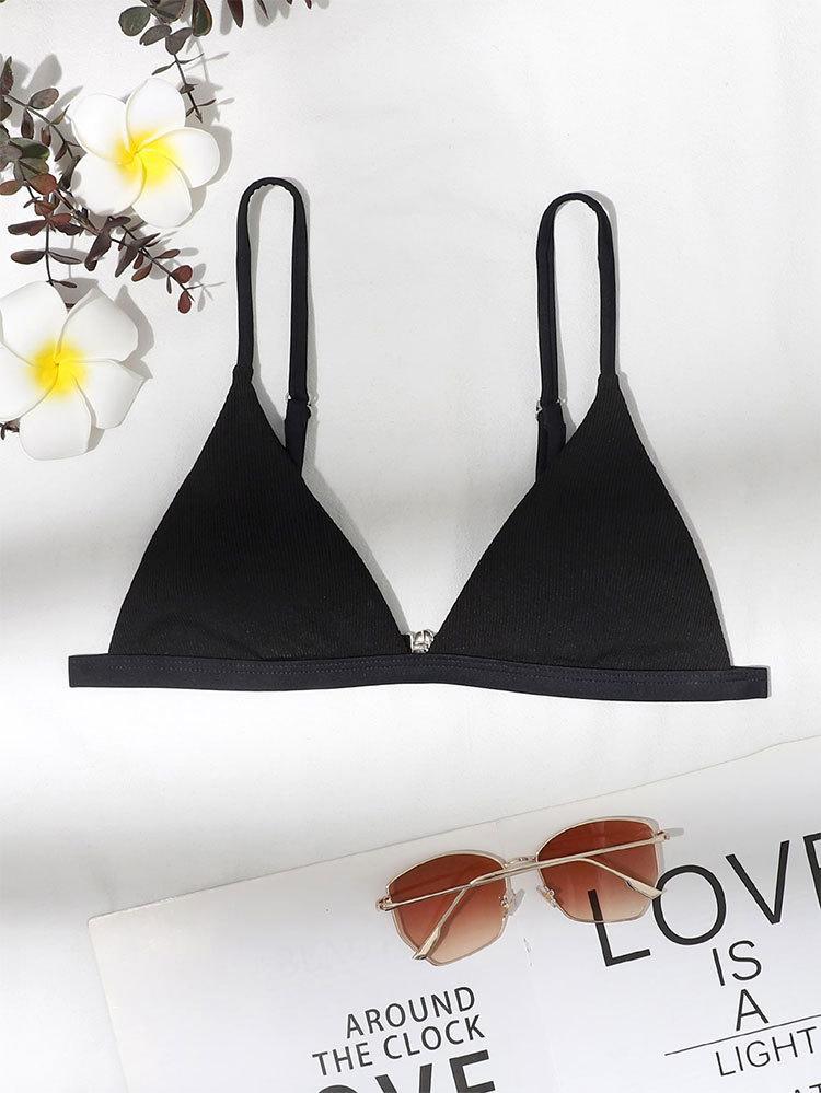 Damen Triangel-Bikini-Oberteil mit verstellbaren Trägern Drune