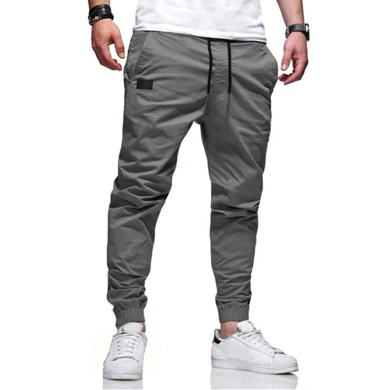 Herren nan funktionale Cargo-Joggerhose mit schmal zulaufendem Bein, elastischem Bund und eingelassenen Reißverschlusstaschen Drune