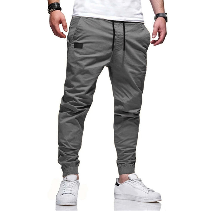 Herren nan funktionale Cargo-Joggerhose mit schmal zulaufendem Bein, elastischem Bund und eingelassenen Reißverschlusstaschen Drune