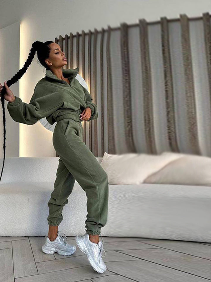 Damen bequemer und modischer Jumpsuit mit tiefem V-Ausschnitt Drune