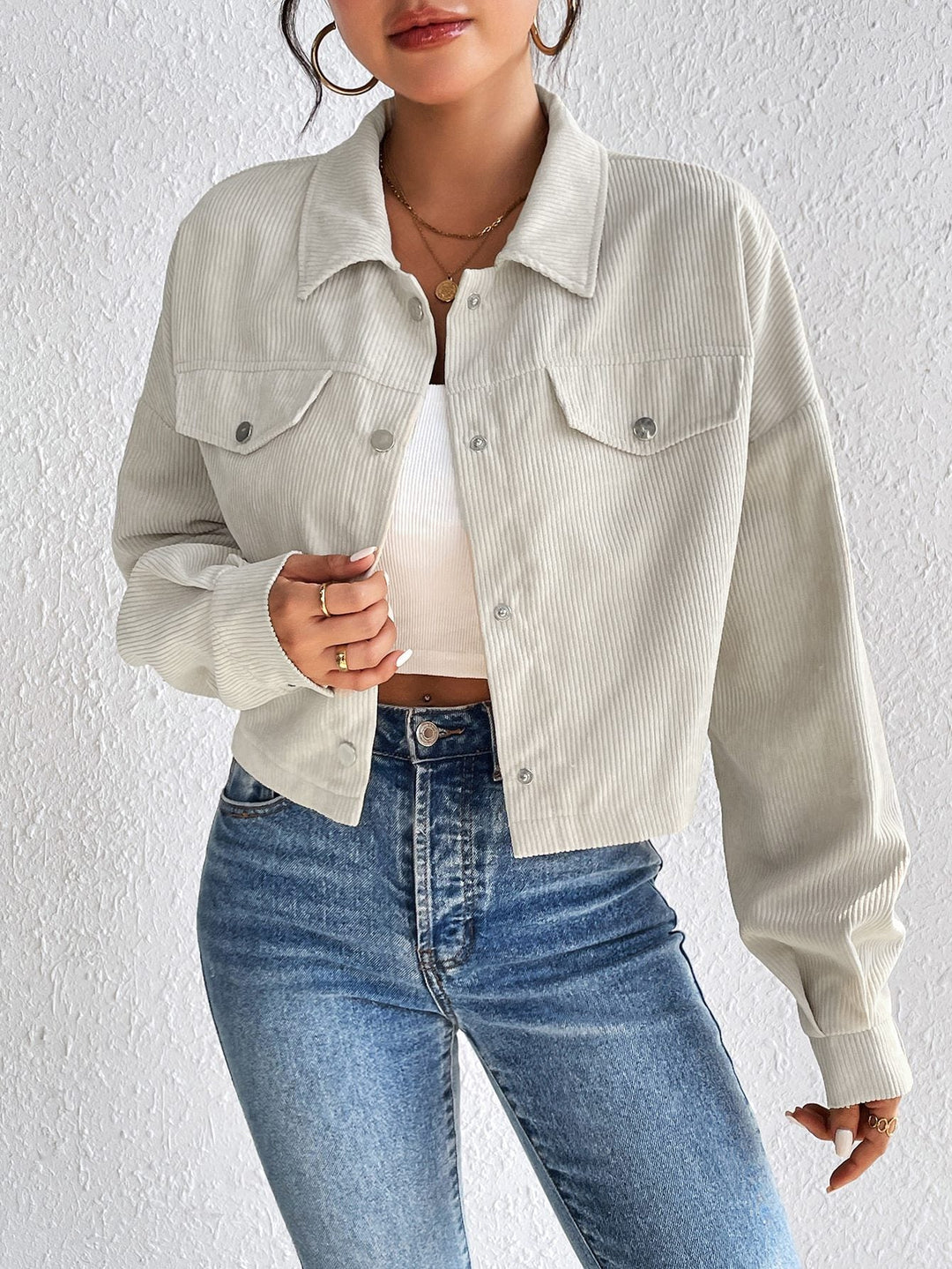 Drune | Denimjacke - Lässige Alltagslayer - Baumwollmischung - Vielseitiger Streetstyle