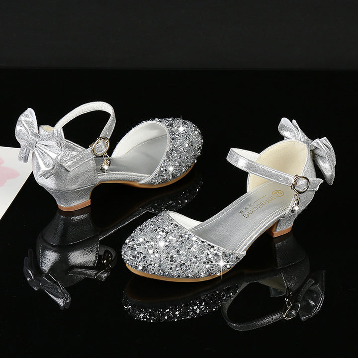 Mädchen Elegante Ballerina Sandalen mit Glitzerverzierung Drune