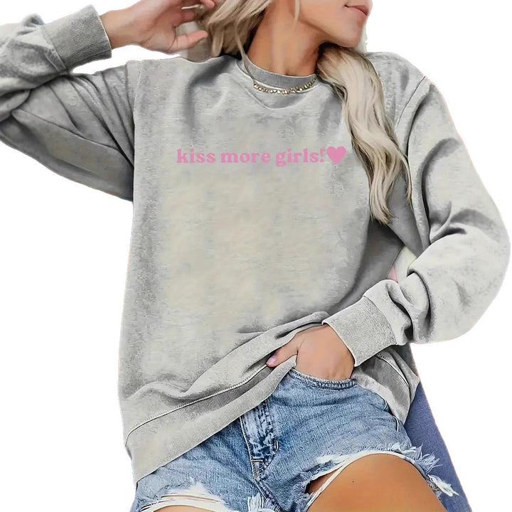 Damen Sweatshirt mit inspirierendem Schriftzug und lässiger Passform Drune