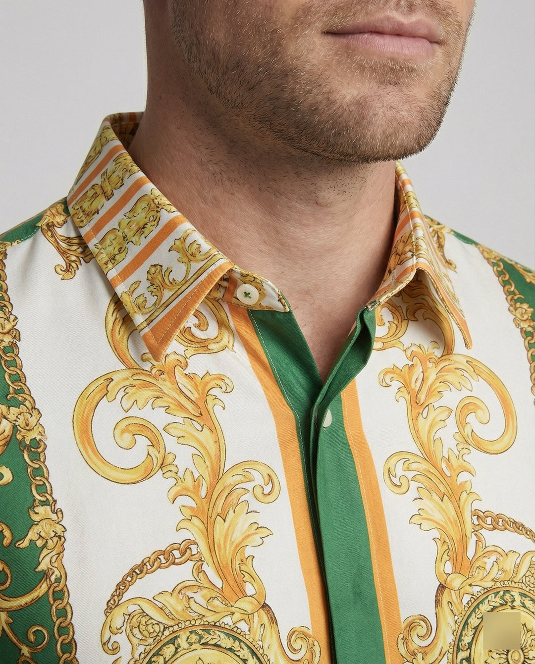 Herren Luxus Hemd mit eindrucksvollem Barockmuster Drune