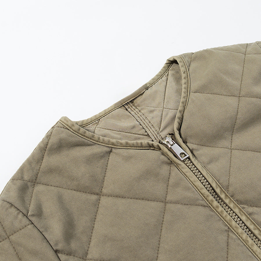 Damen gesteppte Übergangsjacke mit schlichten Taschen und elegantem Schnitt Drune