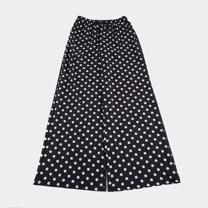 Damen Weite Hose im Polka-Punkte-Design Drune