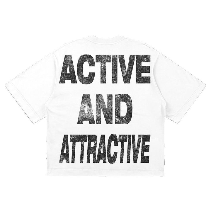 Damen Oversized T-Shirt mit dynamischem Sportmotiv Drune