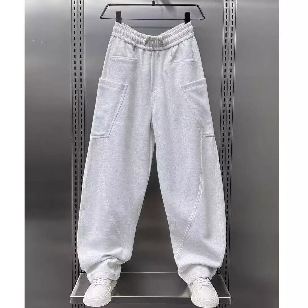 Damen bequeme Sweathose mit Cargo-Taschen Drune