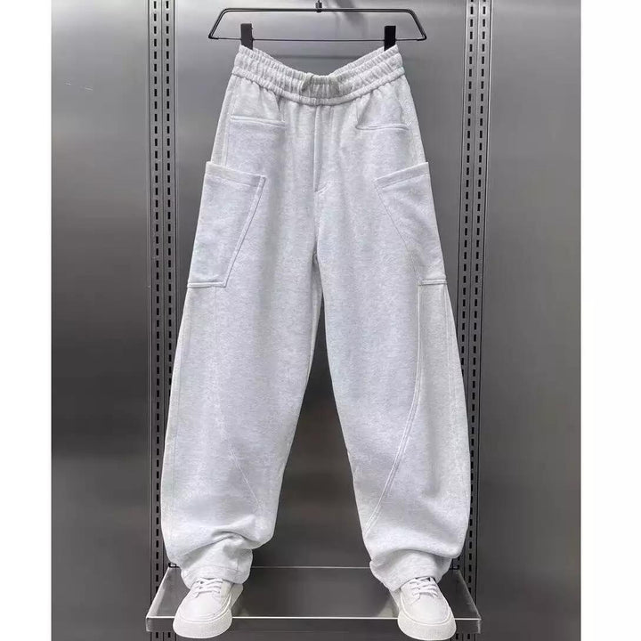 Damen bequeme Sweathose mit Cargo-Taschen Drune