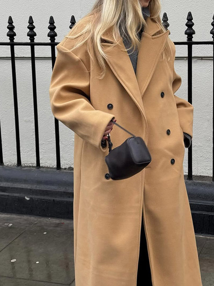 Damen eleganter Oversized-Trenchcoat Drune