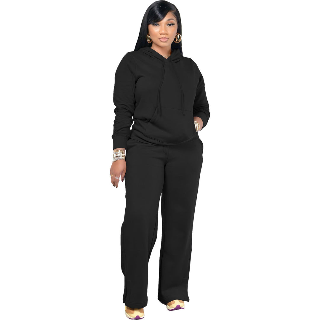 Damen entspannter Hooded Sweatsuit Drune