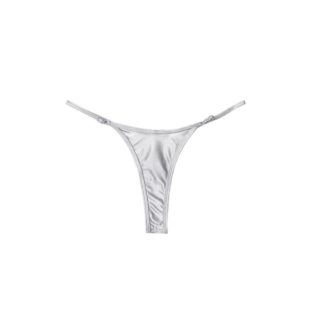 Damen Minimalistischer Spitzenstring Drune