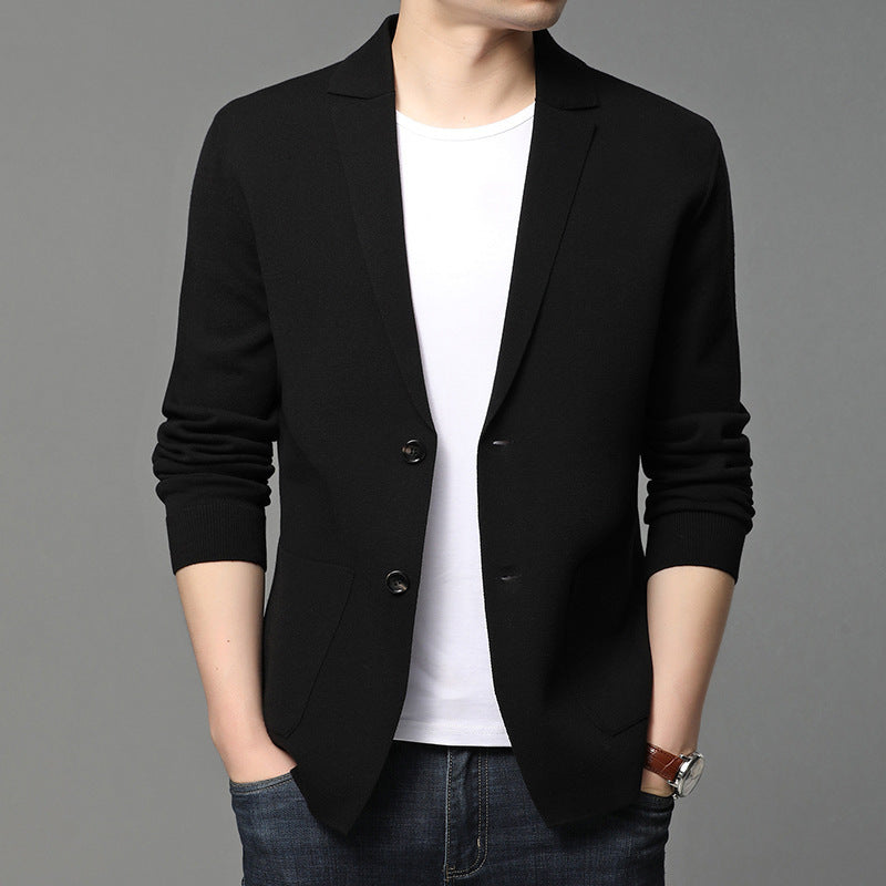 Herren Strickblazer mit eleganten Knopfdetails und praktischen Taschen Drune