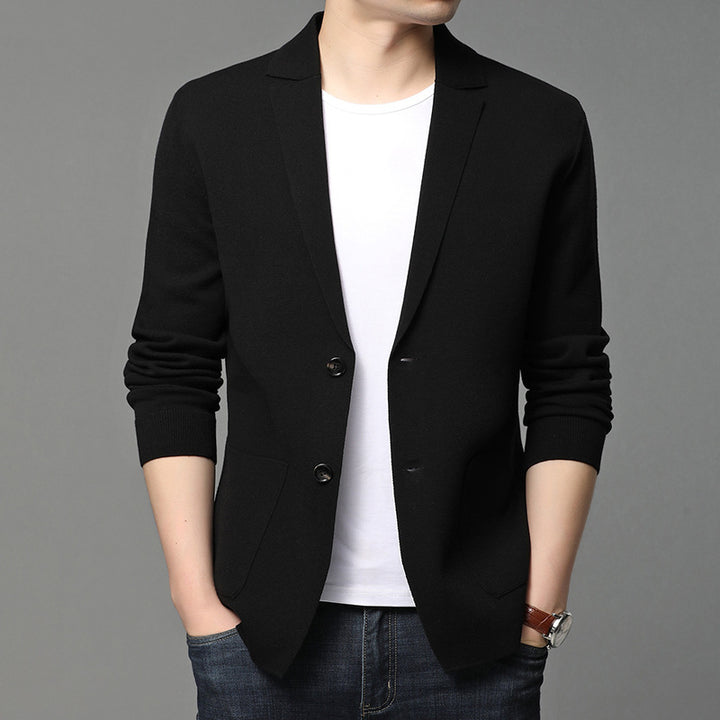 Herren Strickblazer mit eleganten Knopfdetails und praktischen Taschen Drune