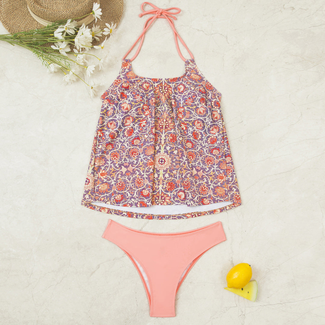 Damen Tankini-Set mit modischem Muster und lässigem Schnitt Drune