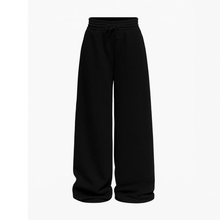 Unisex nan locker fallende Loungehose mit elastischem Kordelbund, Eingrifftaschen und geradem Bein Drune