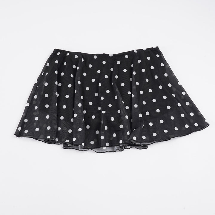 Damen Plissierter Rock mit charmantem Punktedesign Drune