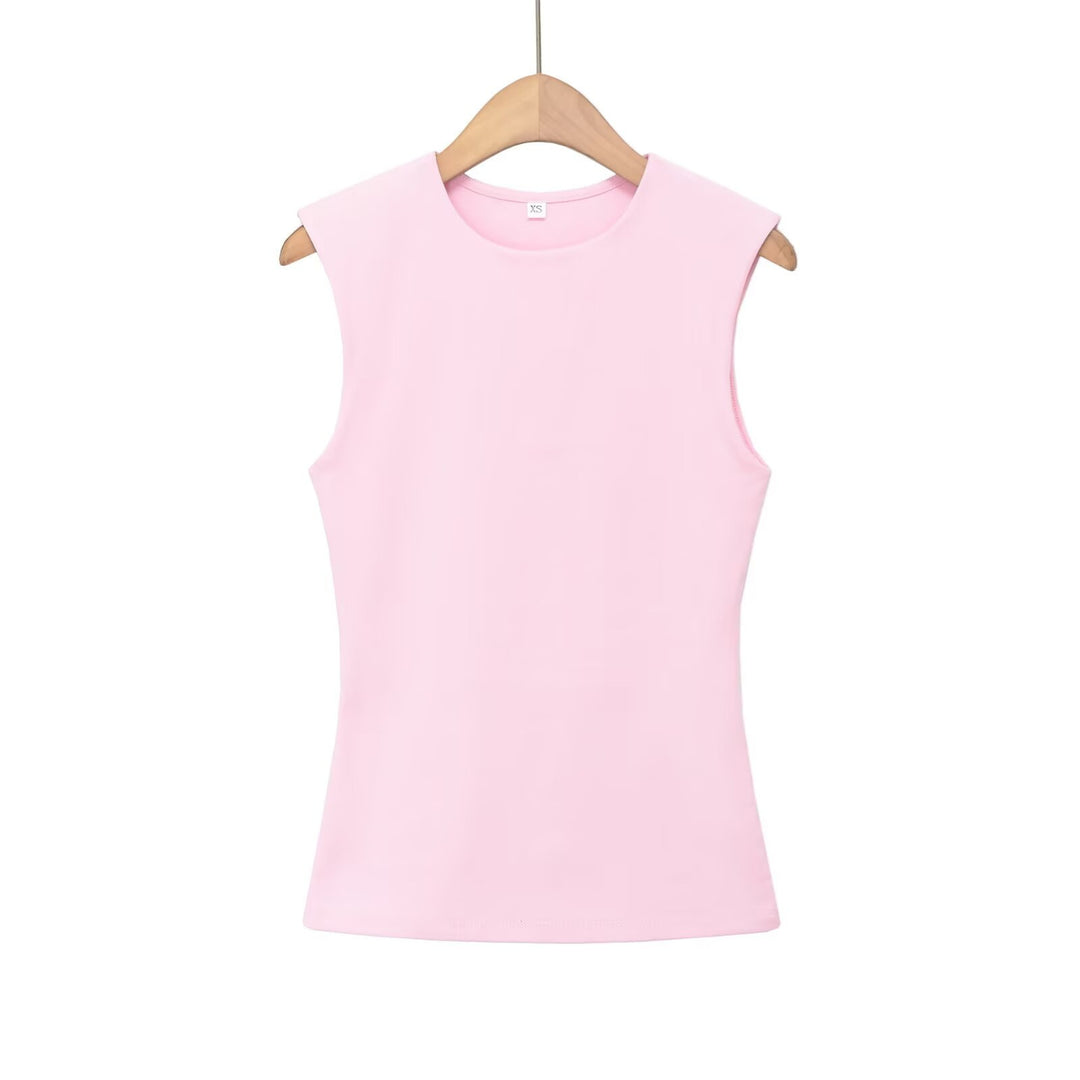 Damen ärmelloses Oberteil mit modernem Schnitt und figurbetontem Design Drune
