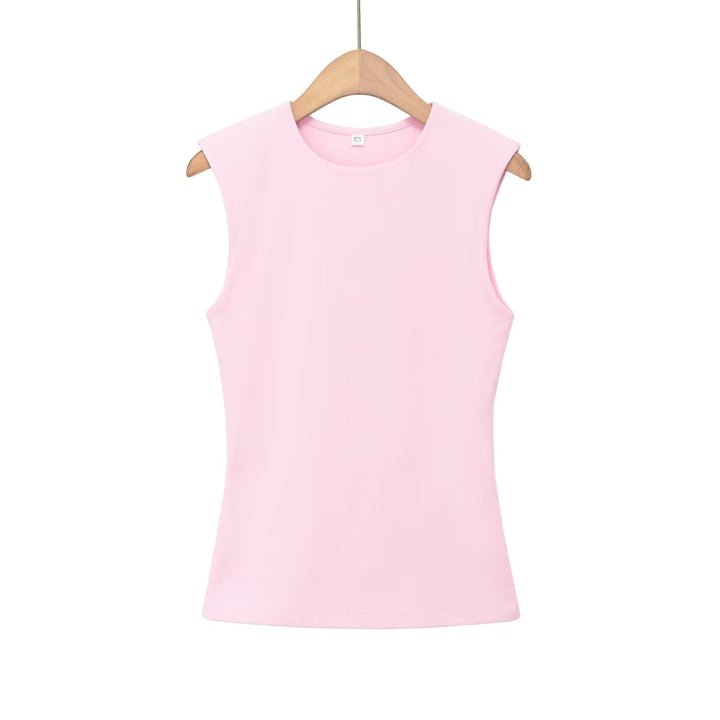 Damen ärmelloses Oberteil mit modernem Schnitt und figurbetontem Design Drune