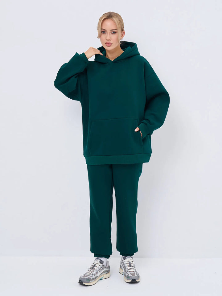 Damen oversized Hoodie und entspannte Sweatpants Drune