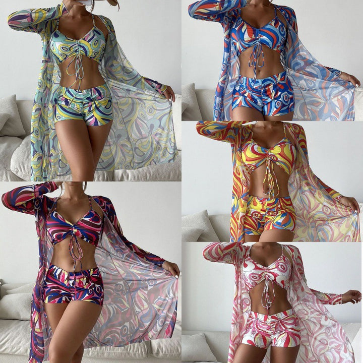 Damen Bikiniset mit lässigem Strandcover Drune