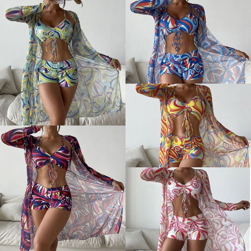 Damen Bikiniset mit lässigem Strandcover Drune