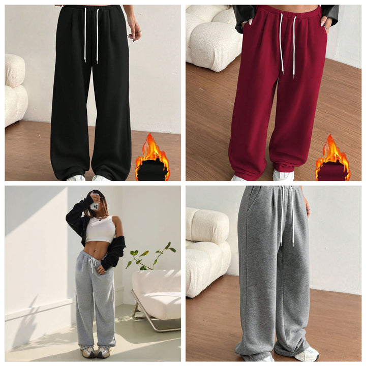 Damen bequeme Sweathose mit lässigem Schnitt und seitlichen Eingrifftaschen Drune