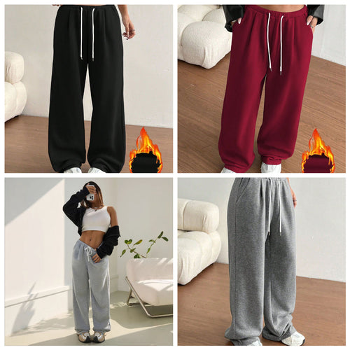 Damen bequeme Sweathose mit lässigem Schnitt und seitlichen Eingrifftaschen Drune