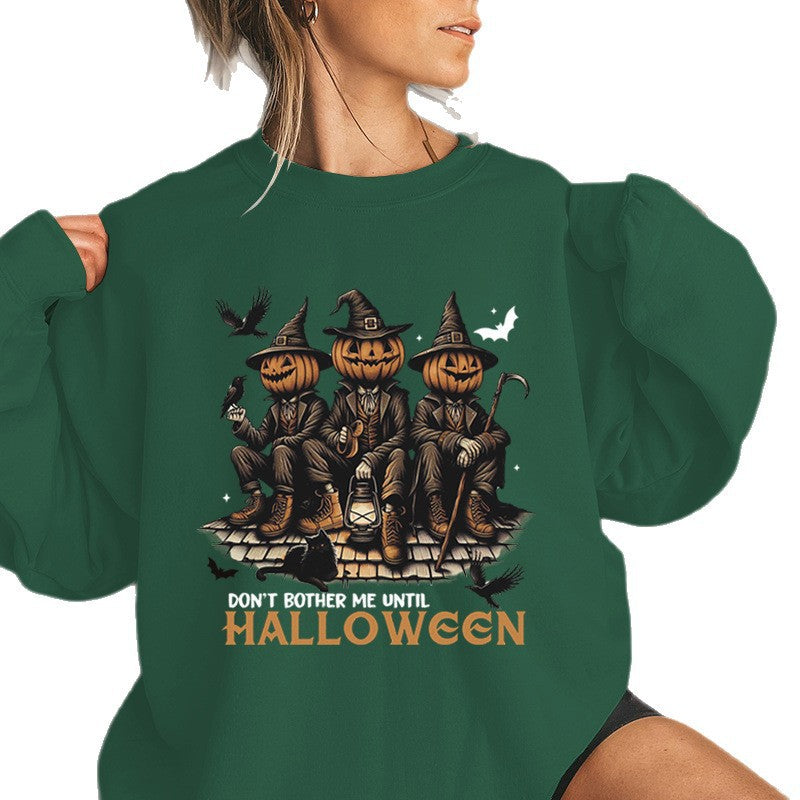Damen Sweatshirt mit saisonalem Halloween-Motiv und gemütlichem Schnitt Drune