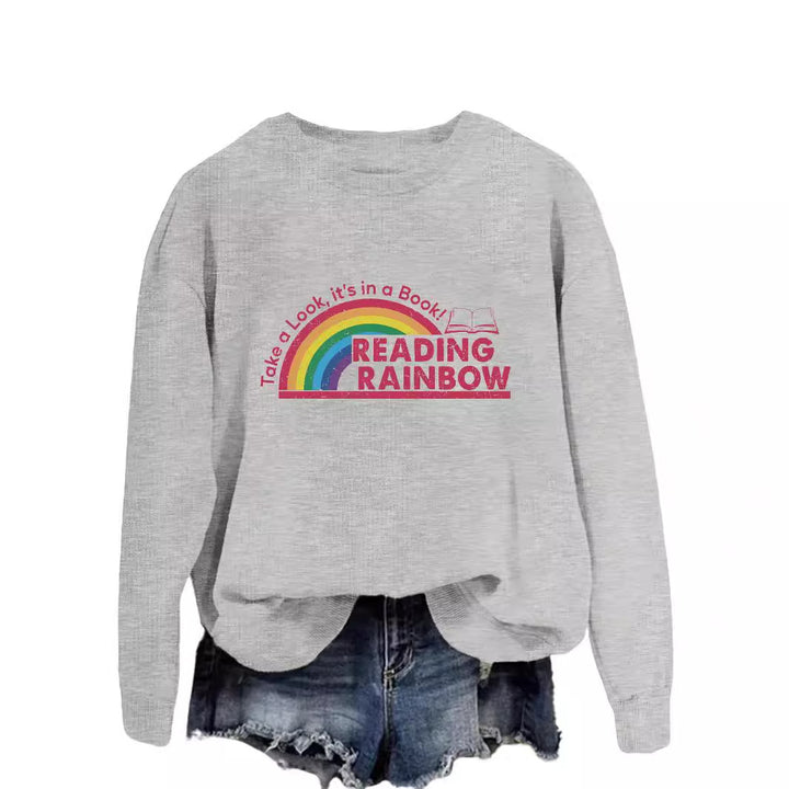 Damen lässiger Sweatshirt mit einzigartigem Druck Drune