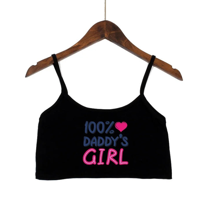 Damen modisches Crop-Top mit verzierten Trägern Drune