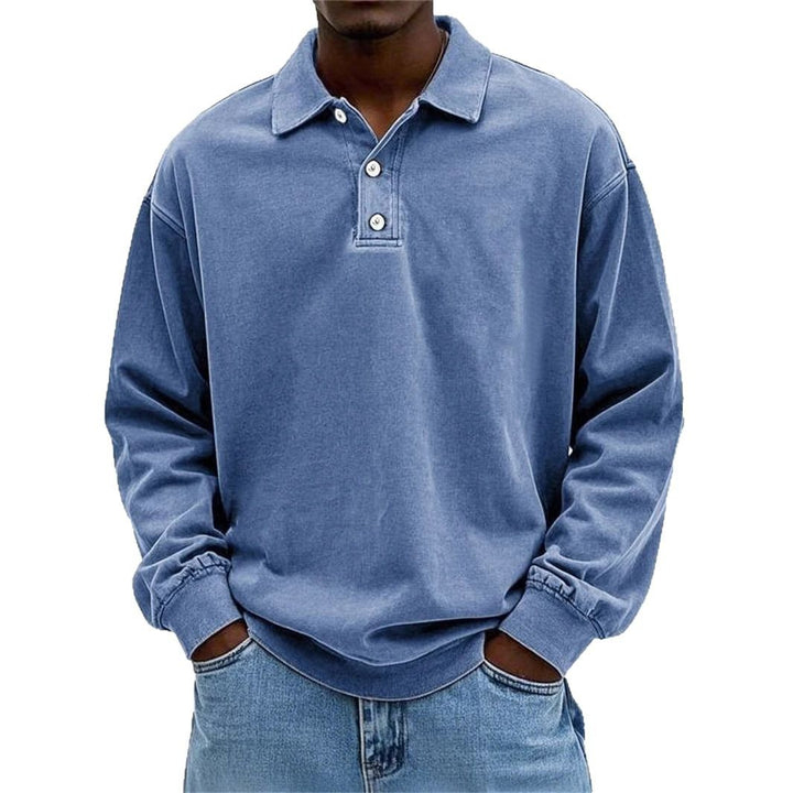 Herren Poloshirt mit Knopfleiste und lässigem Schnitt Drune