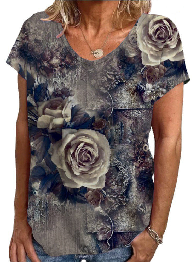 Damen T-Shirt mit einzigartigem Mandala-Design Drune