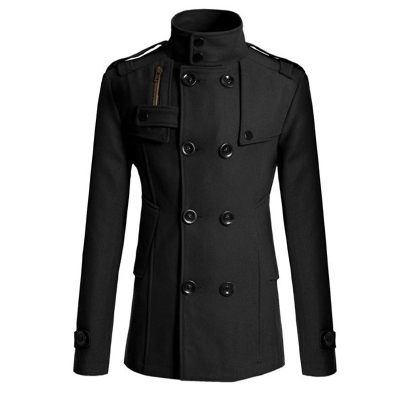 Damen Modischer Trenchcoat mit asymmetrischem Schnitt und praktischen Taschen Drune