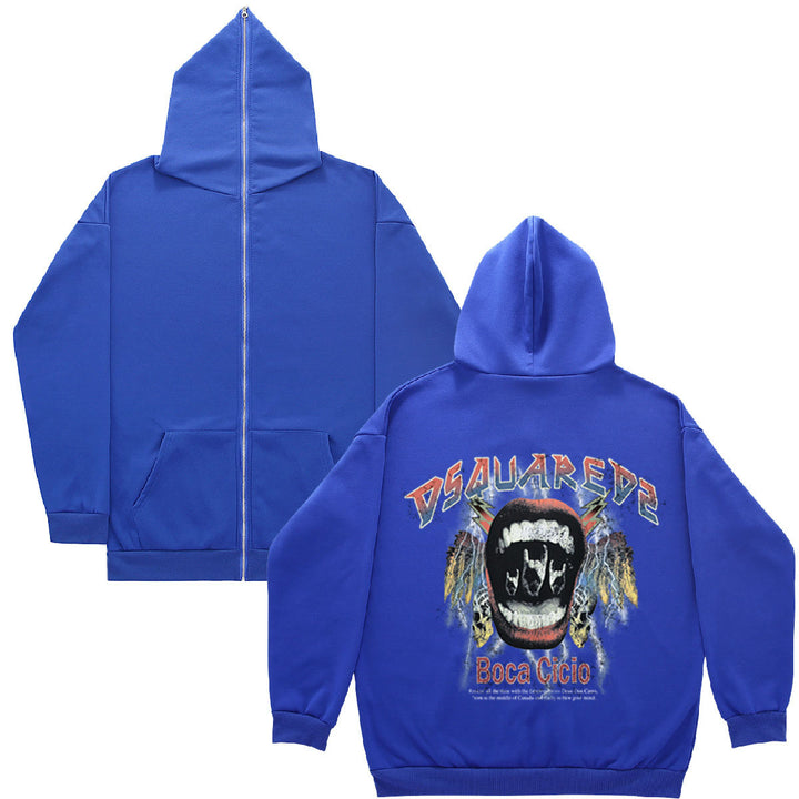 Damen Kapuzenjacke mit kreativem Grafikdesign Drune